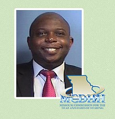 Opeoluwa Sotonwa, executive director of the Missouri Deaf and Hard of Hearing Commission