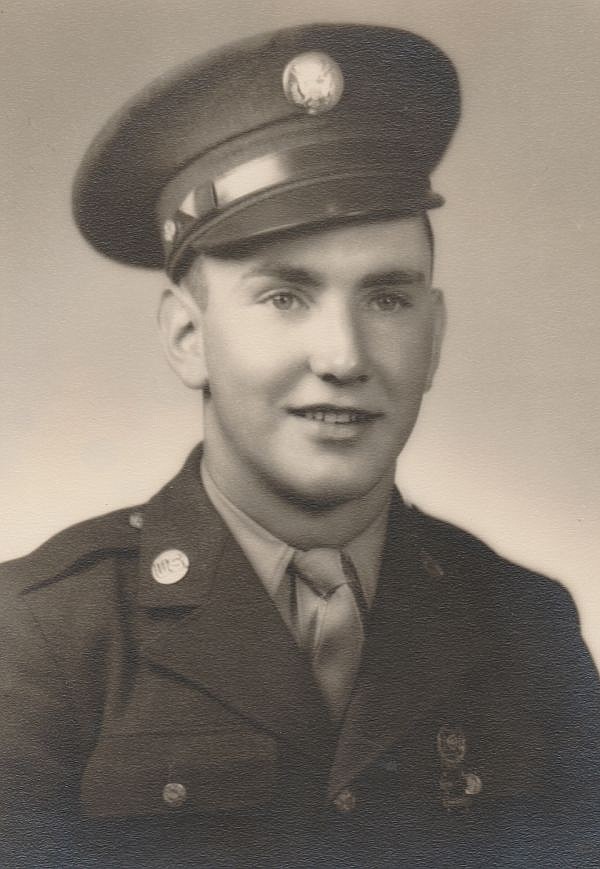 Elwyn Scheperle is seen here as he was during his days in the Army during World War II.