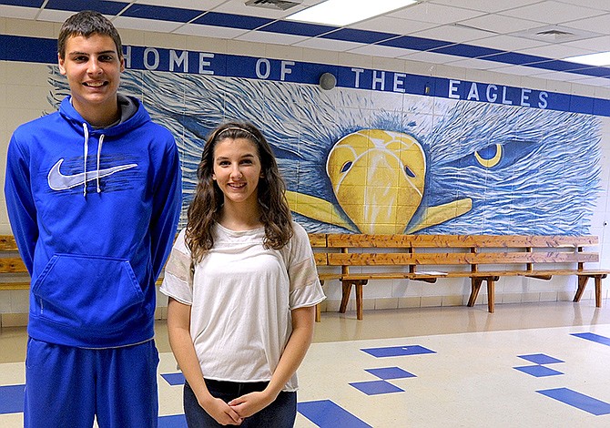 Jamestown sophomores Trenton Barbour and Cara Scheperle have received Second Mile Awards.