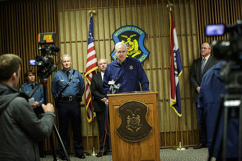 It's only been 5 months since the last time that Gov. Jay Nixon issued a state of emergency concerning flooding around Missouri. This Dec. 28, 2015, file photo shows Nixon addressing members of the press at the Missouri State Highway Patrol headquarters as floods devastated several areas across Missouri. He declared a state of emergency again on Friday, May 27, 2016, due to a new round of expected flooding over the Memorial Day weekend.