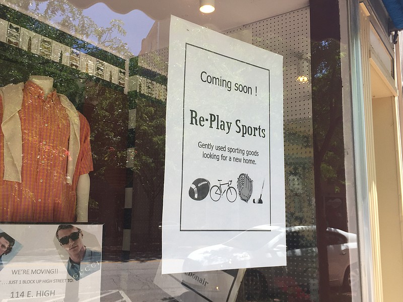 Re-Play Sports, located at 205 E. High St., will be a partnership with the Jefferson City Kiwanis Club, with 80 percent of profits paying the store's rent and electricity and 20 percent benefiting local charities.