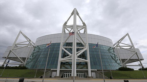 Kemper Arena, which opened in 1974, stands at the American Royal Complex in Kansas City, Mo., Tuesday, May 17, 2016. 