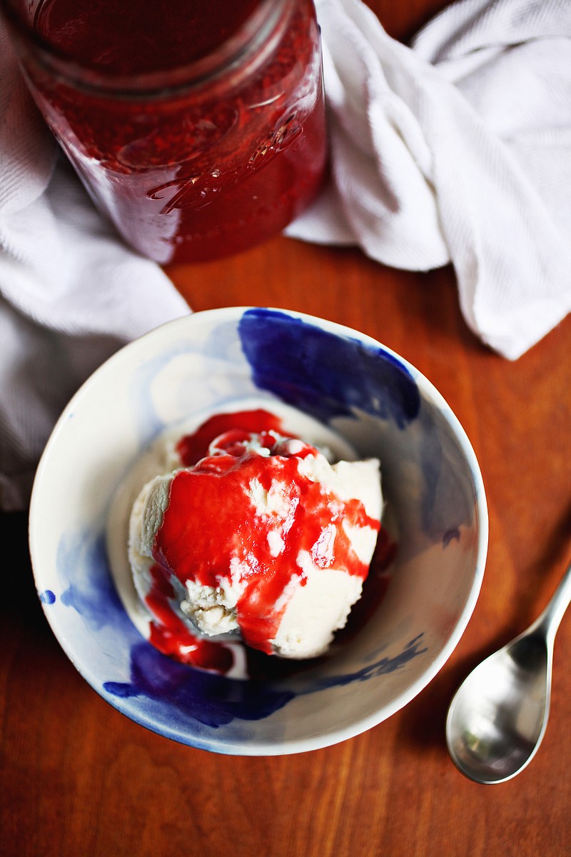 Food Network star Ree Drummond's recipe for strawberry syrup from "The Pioneer Woman Cooks Dinnertime" is perfect for ice cream. 