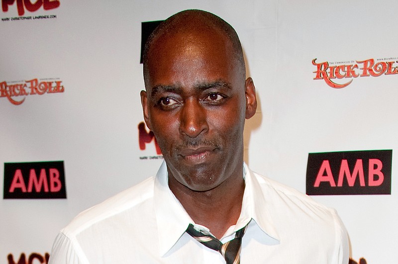 In this Oct. 6, 2012 file photo, actor Michael Jace appears at an event in Los Angeles.  A jury convicted Jace of second-degree murder, Tuesday, May 31, in the 2014 shooting death of his wife in Los Angeles.