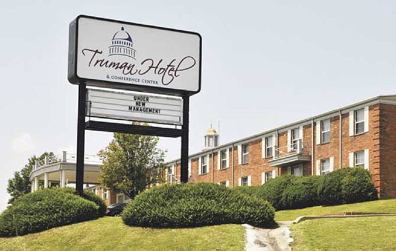In this 2013 file photo, the sign in front of the now closed Truman Hotel in Jefferson City announces new management. The City Council rejected a TIF agreement for the hotel on Monday night.