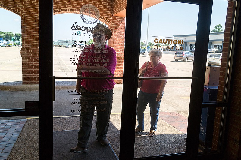 Rick Hobson and Kathy Hobson go to eat Thursday, June 23, 2016 at Bryce's Cafeteria in Texarkana, Texas. When asked what they were going to eat for lunch, Kathy said, "We'll see what they have."