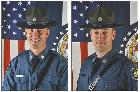 Sgt. Robert Brooks McGinnis, shown at left, and Sgt. Gregory D. Primm were selected as Missouri's State Employees of the Month for June 2016.