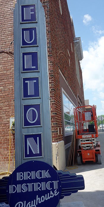 The new Brick District Playhouse sign, modeled after the original theater sign, will be unveiled at an event starting at 7 p.m. Friday.

