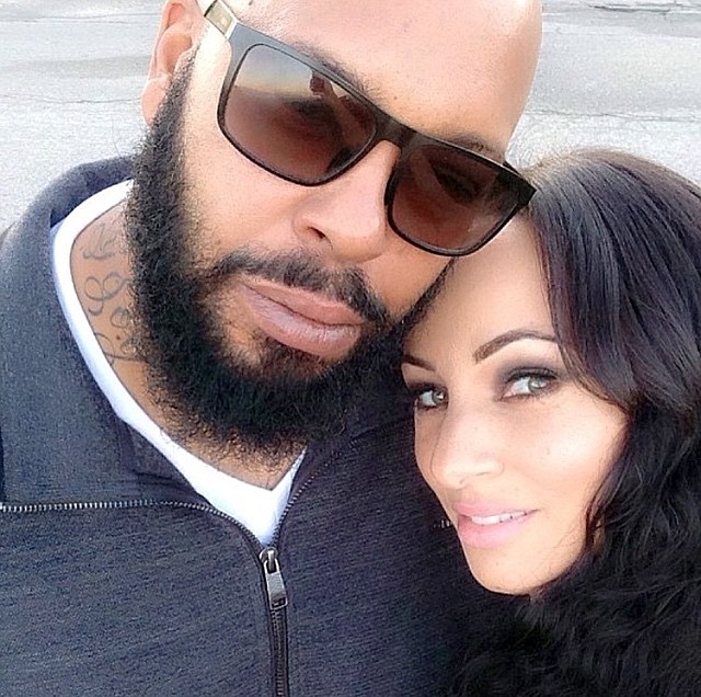 In this undated photo provided by Toi-Lin Kelly, Marion "Suge" Knight and his fiancee Kelly take a selfie in Los Angeles. Kelly said in an exclusive interview with The Associated Press that despite Knight's reputation as the violent co-founder of gangster rap label Death Row Records, her fiance is really more like his nickname, which is short for "Sugar Bear."