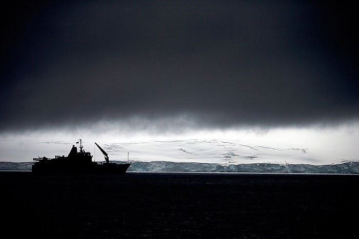 Chile's Navy ship Aquiles moves alongside the Hurd Peninsula, seen from Livingston Islands, part of the South Shetland Islands archipelago in Antarctica. Antarctica's ozone hole is finally starting to heal, a new study finds. In a study showing that the world can fix man-made environmental problems when it gets together, research from the U.S. and the United Kingdom show that the September-October ozone hole over Antarctica is getting smaller and forming later in the year.  And the study in the journal Science also shows other indications that the ozone layer is improving after it was being eaten away from chemicals in aerosols and refrigerants. Ozone is a combination of three oxygen atoms that high in the atmosphere shields Earth from much of the sun's ultraviolet rays.  