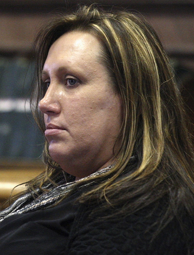 In this March 19, 2014, file photo, Kelli Jo Griffin appears in court in Keokuk, Iowa. On Thursday, June 30, 2016, the Iowa Supreme Court ruled that felons automatically lose their voting rights for life in Iowa. The decision declined to restore suffrage to thousands of former offenders. The court turned away a legal challenge filed by the American Civil Liberties Union on behalf of Griffin, who lost her voting rights after being convicted of a nonviolent drug offense. The group argued that felons like Griffin had not committed "infamous crimes" and therefore should not be disenfranchised.