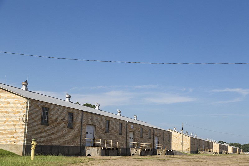 Former military warehouses are ready for companies to lease at TexAmericas center. This part of the complex has several thousand square feet of space available.