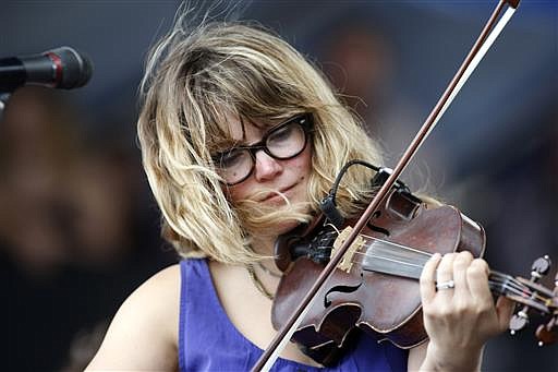 In this July 29, 2012 file photo, Sara Watkins performs at the Newport Folk Festival in Newport, R.I. 