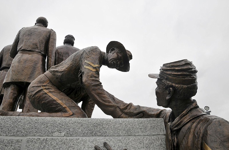 Soldiers Memorial on the campus of Lincoln University honors the men of the 62nd and 65th Colored Infantries who founded the institution in Jefferson City after they fought in the Civil War.