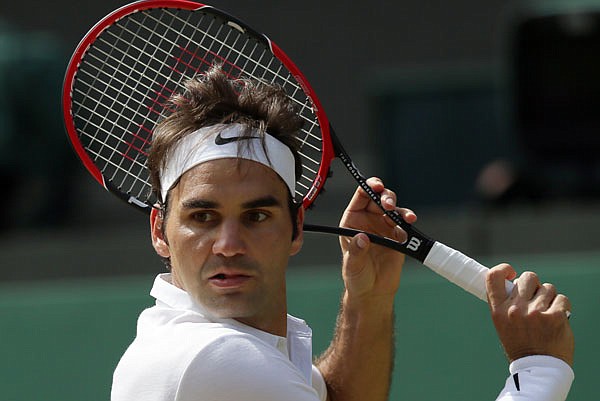 Roger Federer will play in his 11th Wimbledon singles semifinal match Friday.