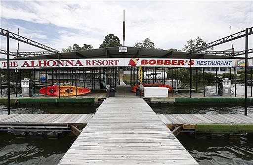 This June 28, 2016 photo shows where Bill Dubuque, the writer of the upcoming Netflix series "Ozark", worked on the gas dock at the Alhonna Resort and Marina at Lake of the Ozarks, Mo., when he was younger. (Andrew Jansen/The Springfield News-Leader via AP)