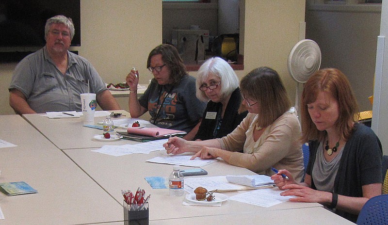 Members of the One Read task force include Greg Reeves, Tonya Hays-Martin, Betsy Collins, Mitzi St. John, Lauren Williams and Sherry McBride-Brown. They planned September events on Friday centered around a book by a Missouri author.