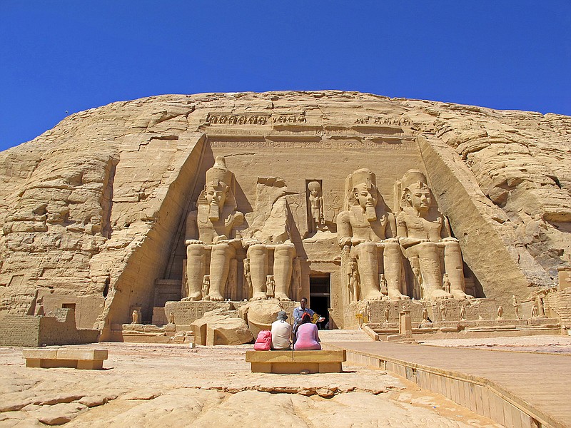 More than 3,000 years old, the magnificent Abu Simbel, originally carved from the faces of stone hills on the west bank of the Nile, was moved to its present site during the 1960s. 