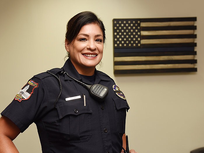 Christina Greenwalt is a new officer with the Jefferson City Police Department.