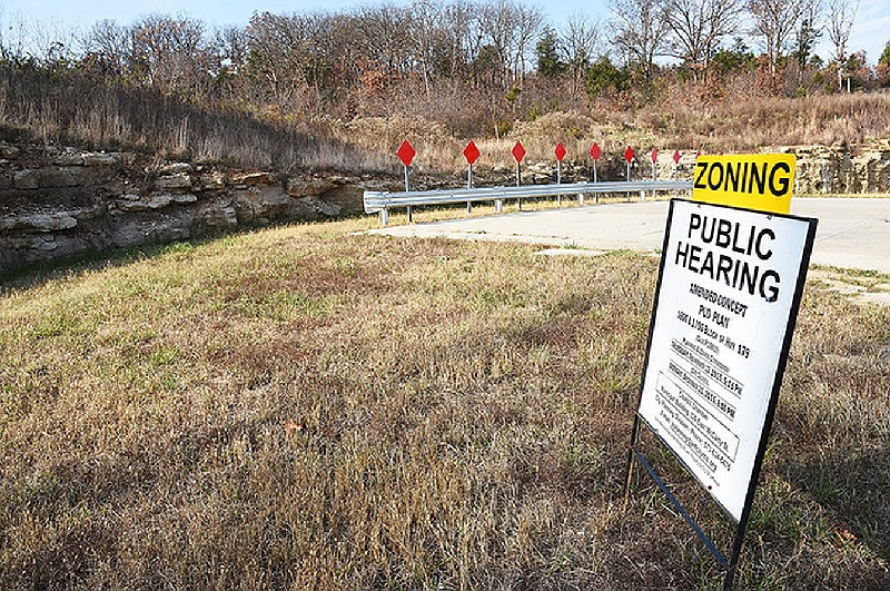 This Nov. 11, 2015 file photo shows an area near Missouri 179 in Jefferson City where a development called "The Galleria at Mission Drive" is proposed by the Harvard Group.