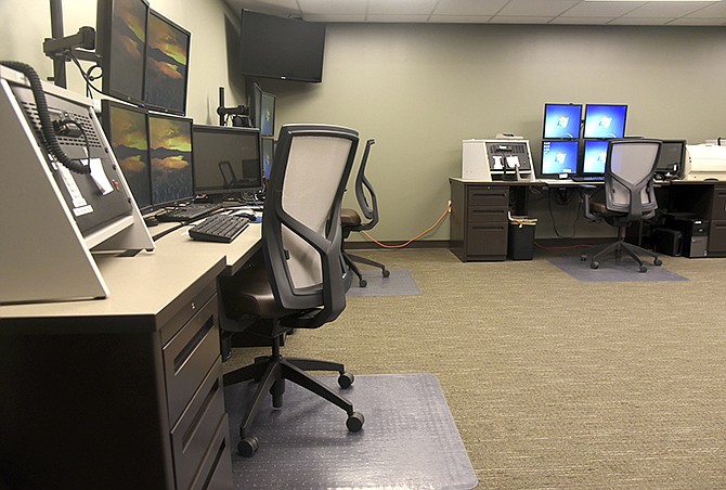 The Jefferson City Police Department plans for upgrades to its 911 operations such as software touch screen abilities and the ability to patch channels together. The 911 call center in Fire Station 3, above, is used as an overflow site when other centers are being upgraded.