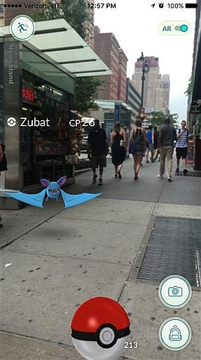 This screen grab provided by Niantic, Inc. shows the "Pokemon Go" smartphone game. The premise of "Pokemon Go" is nifty, with virtual creatures appearing to come to life in the real world. 