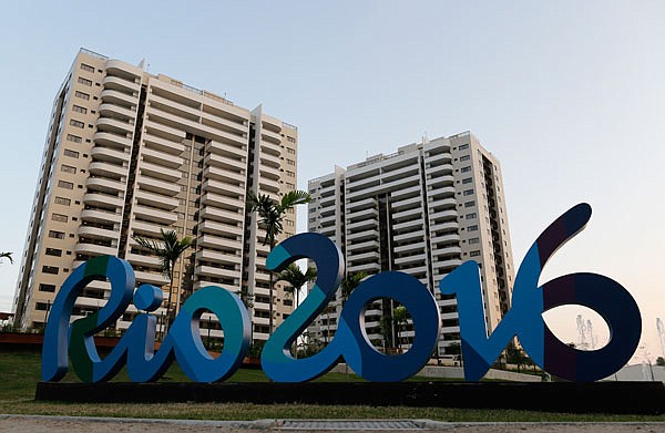 The Olympic Village is shown Saturday in Rio de Janeiro. The brand new complex of residential towers are where nearly 11,000 athletes and some 6,000 coaches and other handlers will sleep, eat and train during the upcoming Games.