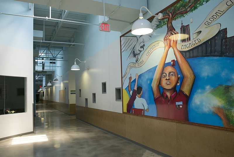 The Wayside REAL Learning Academy charter school is shown July 14  in Austin. Many public charter schools in Texas occupy old commercial space, in addition to old bowling alleys, churches and offices, mainly out of necessity. 
