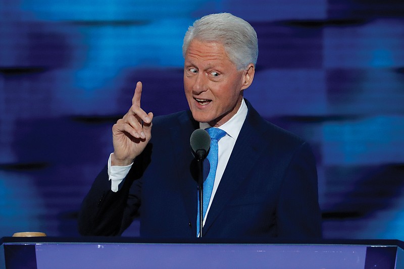 Former President Bill Clinton speaks during the second day of the Democratic National Convention in Philadelphia , Tuesday, July 26, 2016. 