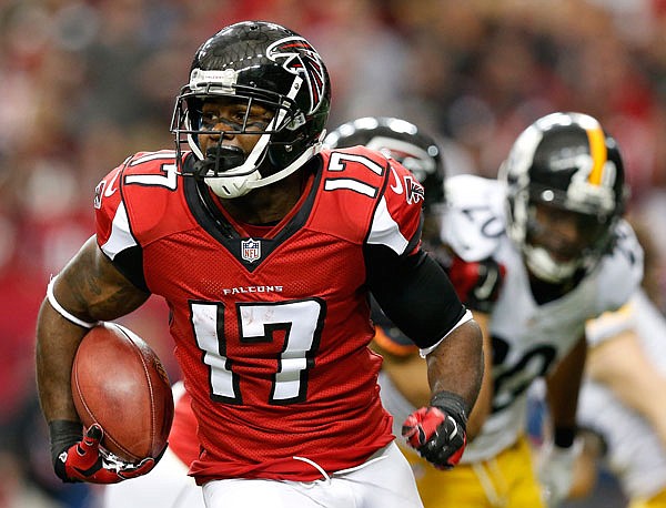 In this Dec. 14, 2014, file photo, Falcons wide receiver Devin Hester runs against the Steelers during the first half of a game in Atlanta. The Falcons released the return specialist before the opening of training camp.