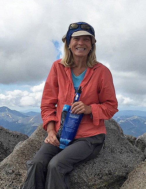 South Callaway teacher Kathy Zimmerman climbed Mount Shavano in Colorado, elevation 14,000-plus feet, on July 19, 2016.