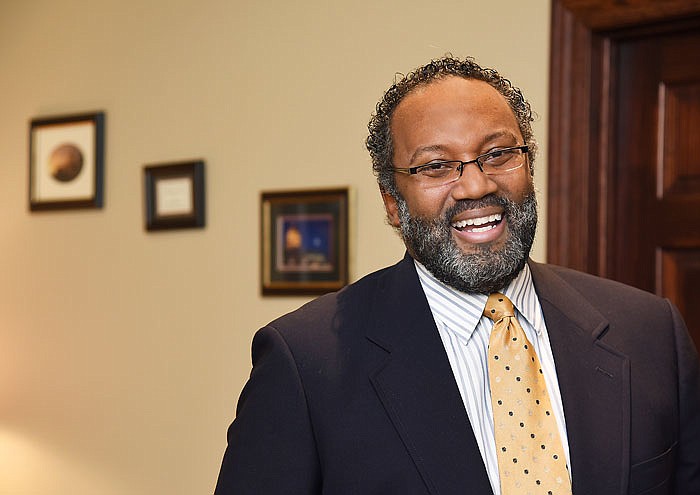 Nimrod "Rod" Chapel, Jr. poses in his Jefferson City law office. (August 2016 News Tribune photo)