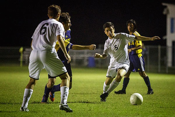 Jays senior Erick Ortiz (right) will start as a midfielder this season after seeing some time on varsity in 2015