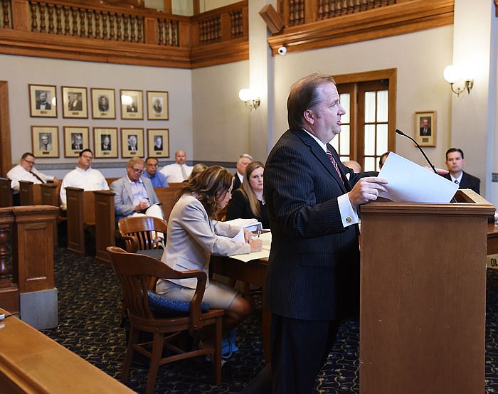 Chuck Hatfield urges Judge Jon Beetem to remove the "Raise Your Hand 4 Kids" proposal, which would use tobacco tax revenue to improve early childhood education, from the ballot.