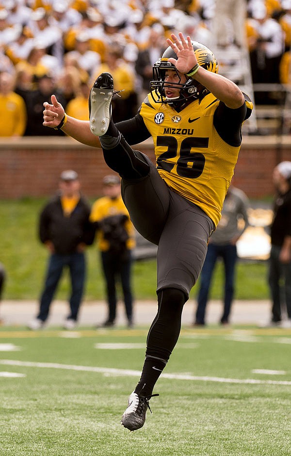 Missouri punter Corey Fatony set a pair of school records last season as a freshman, punting the ball 81 times for 3,477 yards. He was named a Freshman All-American.