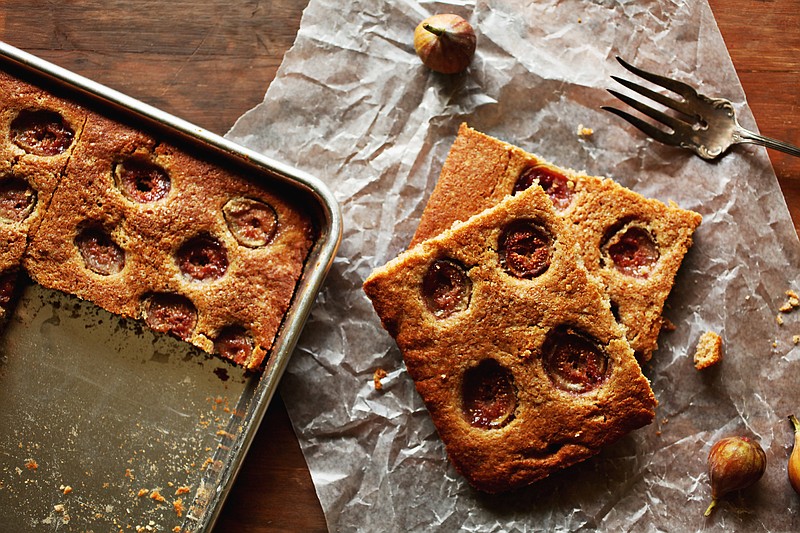 The Figgy Demerara Snacking Cake is a homey-looking cake with great flavors.