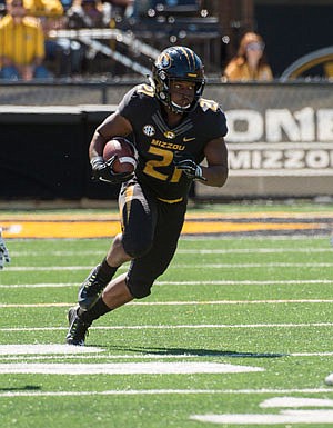 Missouri running back Ish Witter is battling for a starting spot Saturday at West Virginia.