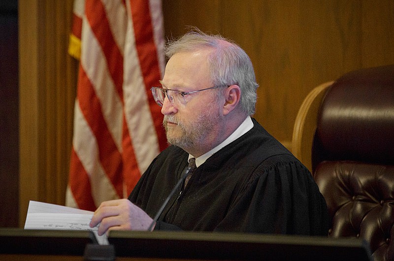 This Feb. 5, 2016 file photo shows Judge Jon Beetem on the bench in Cole County Circuit Court.