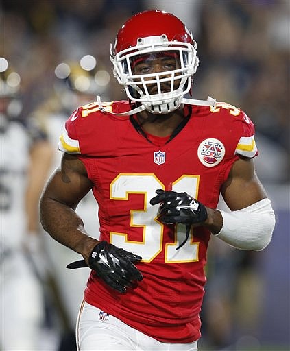 Kansas City Chiefs cornerback Marcus Cooper (31) during a preseason NFL football game against the Los Angeles Rams, Saturday, Aug. 20, 2016, in Los Angeles. 