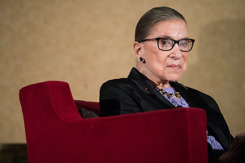 In this Aug. 19, 2016 file photo, Supreme Court Justice Ruth Bader Ginsburg speaks in Pojoaque, N.M. There have been just two executions since May 1. And the total for 2016 probably will hit a 25-year low. The reduction in executions and in the number of states that are enforcing death sentences led Ginsburg to conclude recently, "I think the death penalty is fading away." 