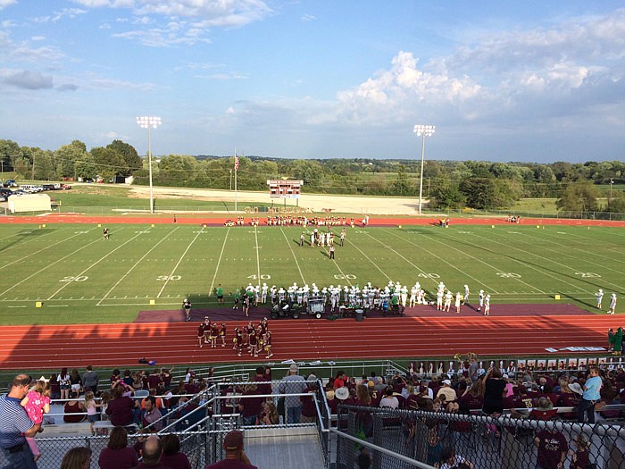 Eldon hosts Blair Oaks in a high school football game on Friday, Sept. 9, 2016.