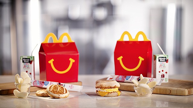 McDonald's is considering another addition to its all-day breakfast menu: Happy Meals. The fast-food chain said it will begin testing breakfast Happy Meals on Monday in Tulsa, Oklahoma.