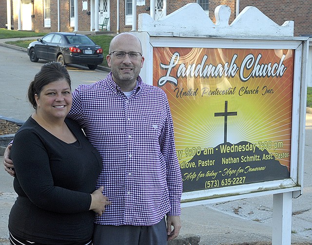 Scott Breedlove, pastor of Landmark Church, and his wife, Lisa, moved to Jefferson City 10 years ago to plant the Pentecostal church, which will celebrate its 10th anniversary this weekend.