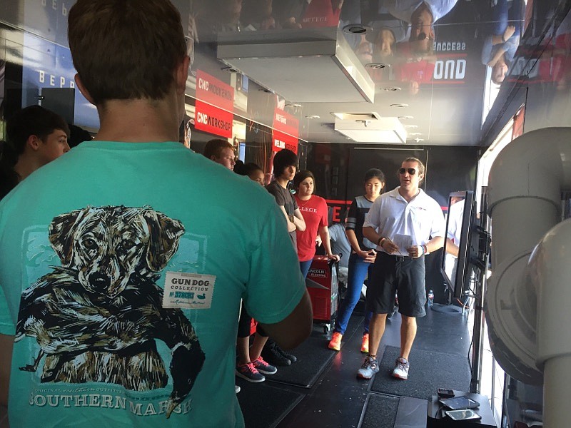 Students from several middle and high schools in Arkansas recently toured the Be Pro, Be Proud truck, which features hands-on manufacturing simulations. Funded through a grant at the University of Arkansas at Cossatot, the truck is touring the state to bring students an awareness of the manufacturing industry.