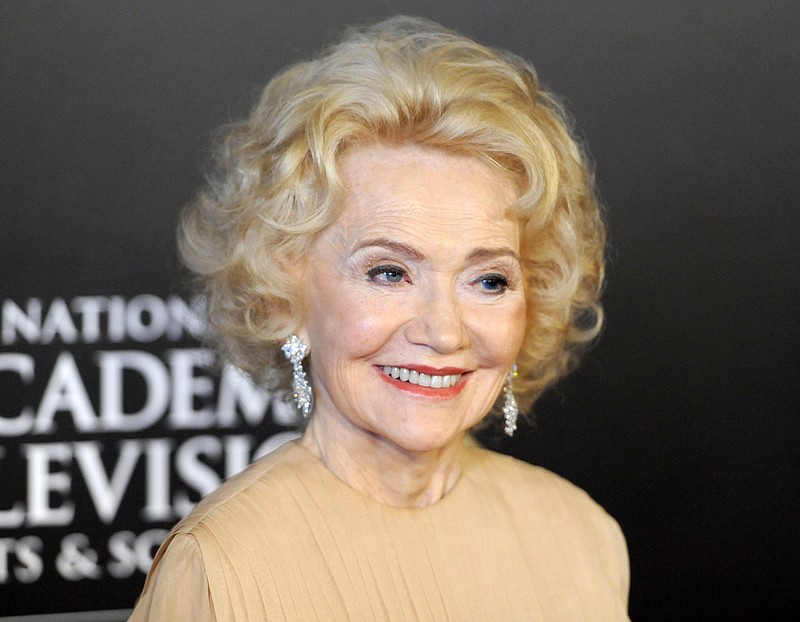 In this June 27, 2010 file photo, Agnes Nixon arrives at the 37th Annual Daytime Emmy Awards in Las Vegas. Nixon, the creative force behind the popular soap operas "One Life to Live" and "All My Children," died Wednesday, Sept. 28, 2016, in Haverford, Pa.  She was 93. 