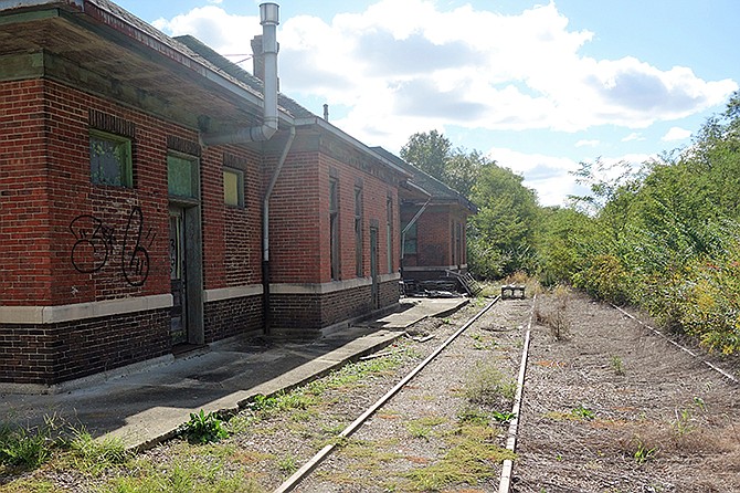 An abandoned building in Fulton is just one example of the effects of small town decline in America.