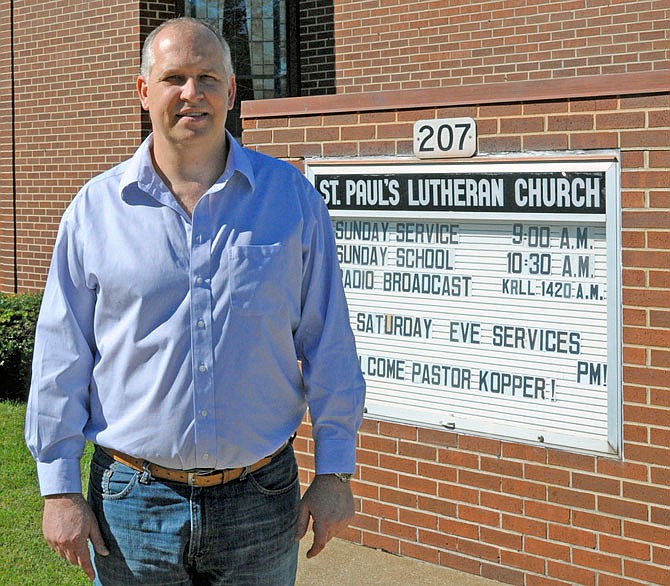 Pastor Evandro Kopper is from Brazil and will serve 18 months at St. Paul's Lutheran Church.