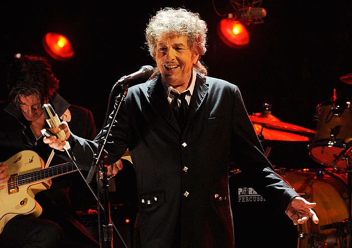 Bob Dylan, shown performing in 2012, was named the winner of the 2016 Nobel Prize in literature Thursday.