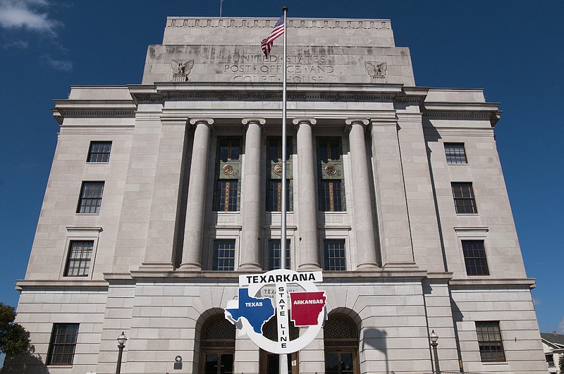 The Downtown Post Office is seen in Texarkana, USA.