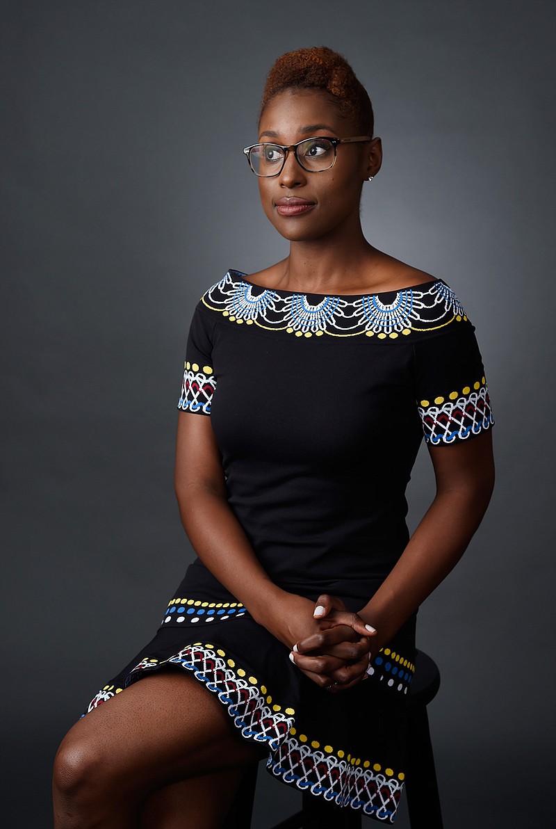 In this July 30, 2016 photo, Issa Rae, star of the HBO series "Insecure," poses for a portrait during the 2016 Television Critics Association Summer Press Tour in Beverly Hills, Calif. "Insecure" airs Sundays at 10:30p.m. on HBO. 